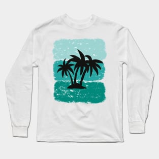 Sunset Green Long Sleeve T-Shirt